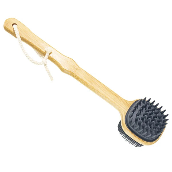 Bath Brush Man Miss Long Handle Silicone Scrubber Back for Shower
