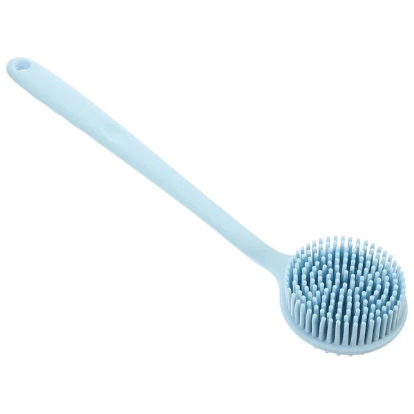Household Silicone Back Scrubber Long Handle Bath Brush Silicone Body Scrubber