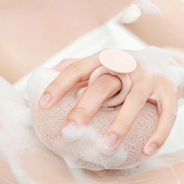 Shower Sponge for Body Bath Courtesy Sponge soap balls for Women，scrub Your B...