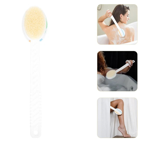 Double-head Shower Brush Man Scrubbing Bath Brushes Long Handle Bathing Use