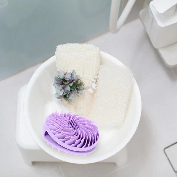 Exfoliating Bath Brush Woman Face Scrub Exfoliator Body Silicone Scrubber