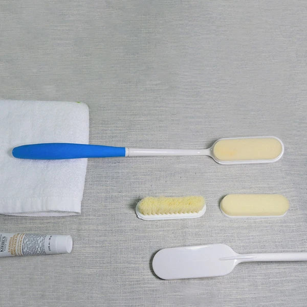 2 Pcs Long-handled Bath Scrubber Brush Back Child Shower for Body