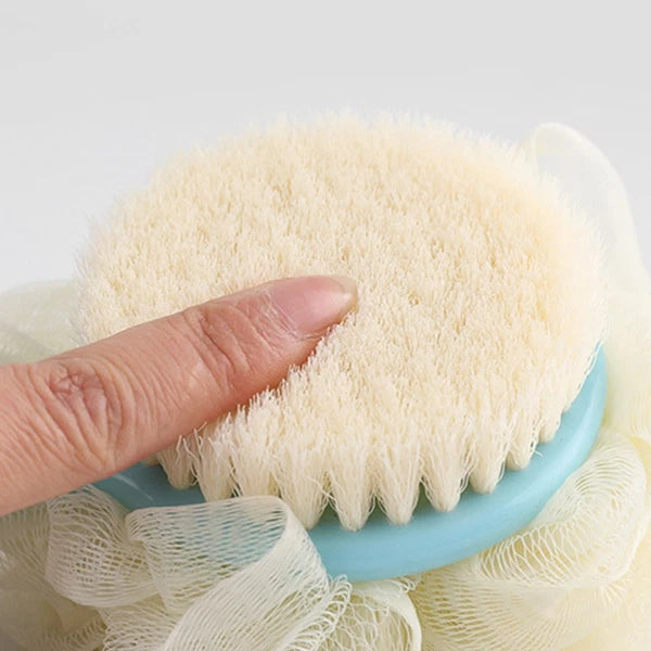 2 Pcs Back Rub Bath Brush Shower Exfoliator Scrubber Flower Bathing Accessories