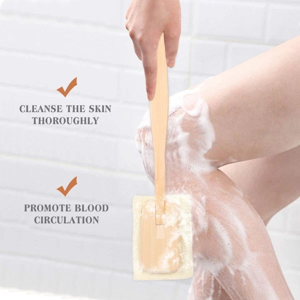 Loofah Bath Brush Work Body Exfoliator Scrubber Skin for Dry Brushing