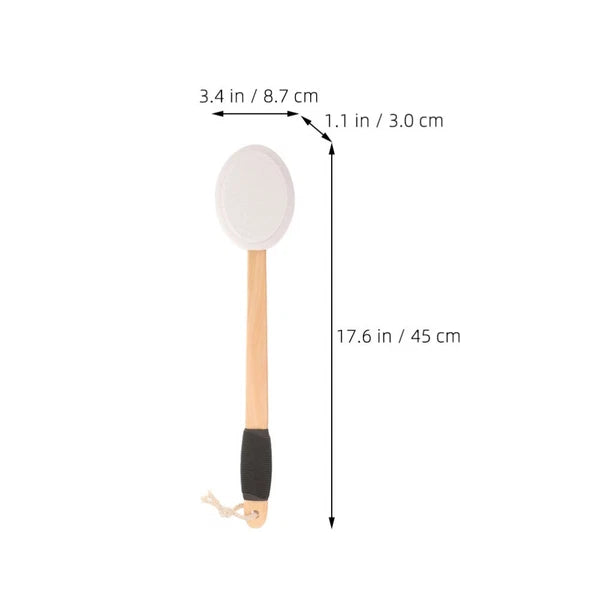Anti-slip Bath Brush Set Baby Man Cream Applicator for Back Lotion Medicine