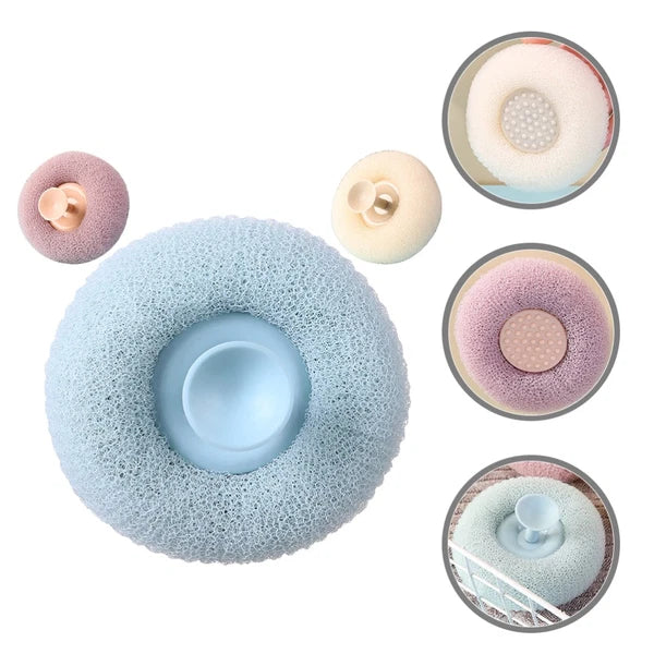 3 Pcs Bath Brush Miss Bathroom Exfoliating Scrubber and Shower Balls