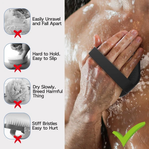 Silicone Body Scrubber, Exfoliating Body Wash Scrubbers Exfoliator, Shower Bo...