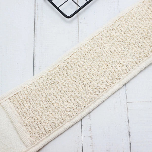 Body Back Bath Strap Scrubber Exfoliating Loofah Shower Sponge Brush Spa Loofa