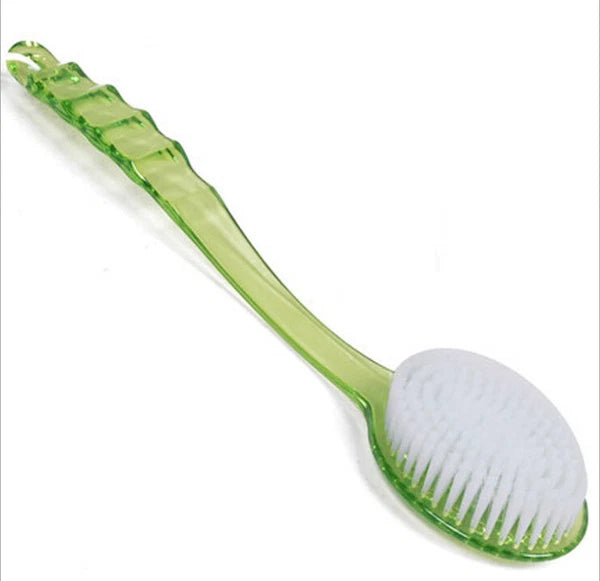 2× Long Handle Back Shower Exfoliating Bath Body Brush Scrubber Massager 14.2 in