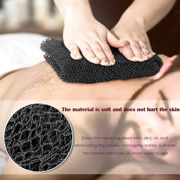 African Net Long Bath Net Sponge, Bathing Body Exfoliating Shower Body Back Scru