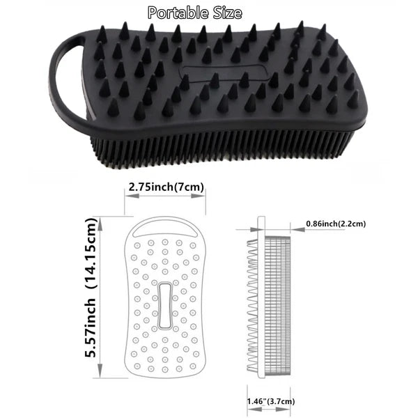 2Pack Dual Sided Silicone Body Scrubber for Exfoliating, Shower&Scalp Massage...