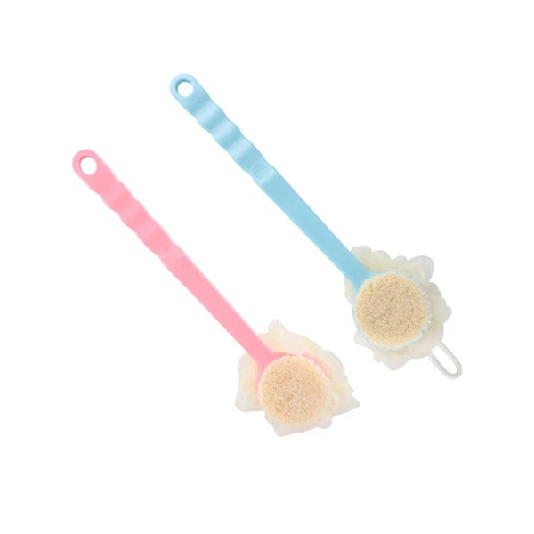 2 Pcs Back Rub Bath Brush Shower Exfoliator Scrubber Flower Bathing Accessories