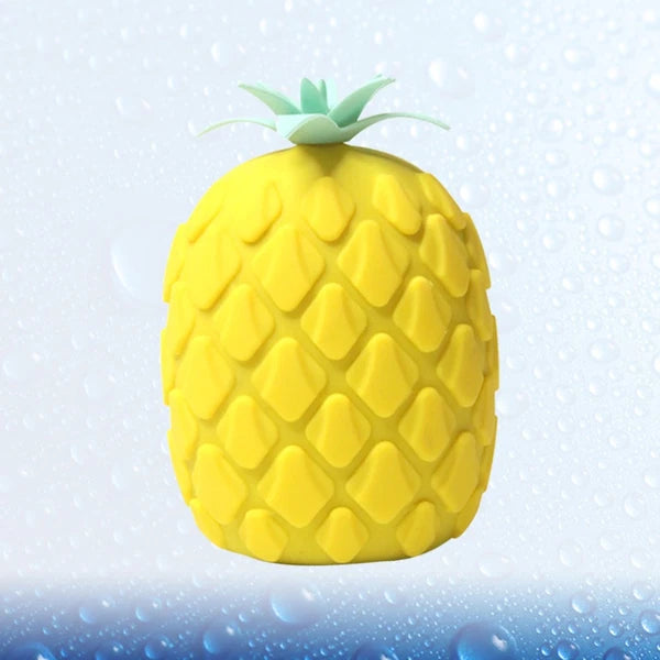 2 pcs Silicone Bath Brush Cartoon Pineapple Shape Body Shower Brush Body