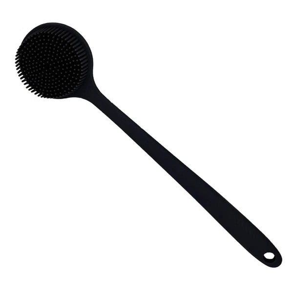Cinlitek Silicone Body Scrubber, Long Handle Back Scrubber For Shower,