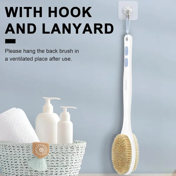 Back Scrubber, Back Scrubber for Shower, Bath Brush Long Handle for Shower with