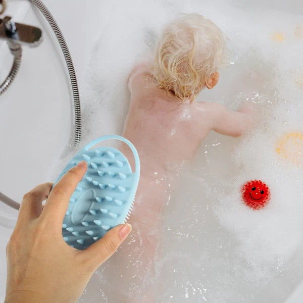 Bath Brush Baby Child Double-sided Silicone Cleaning Bathing Scrubber