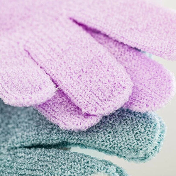 5 Pairs Bath Gloves Hand Body Scrubber Shower Exfoliating Mitten