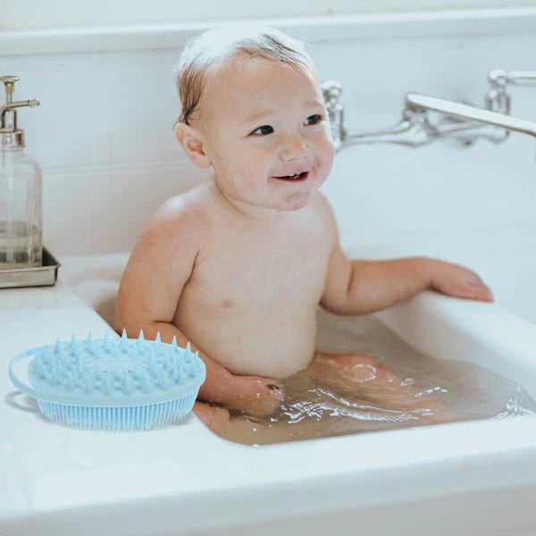 Bath Brush Baby Child Double-sided Silicone Cleaning Bathing Scrubber
