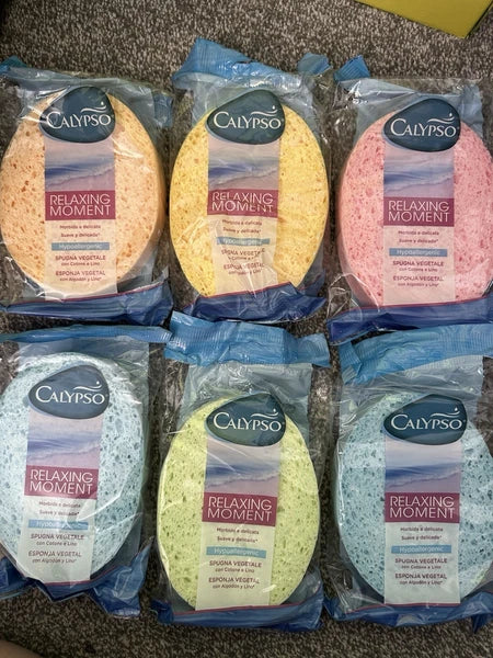 Calypso Relaxing Moments Bath Sponge - Multibuy (12 Pack) Hypoallergenic