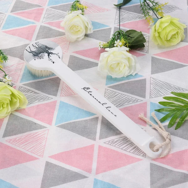 Exfoliating Body Brush Back Scrubber Brush Bristle Bath Brush