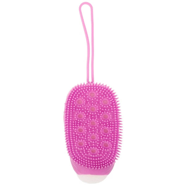 Automatically Soak Bath Scrub Silicone Bath Brush Without Soap Purple