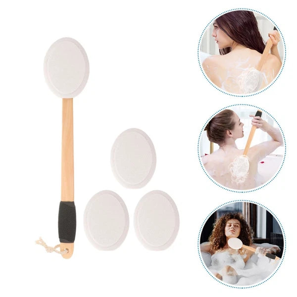 Back Applicator Anti-slip Bath Brush Set Elderly Baby Body Cream for Lotion