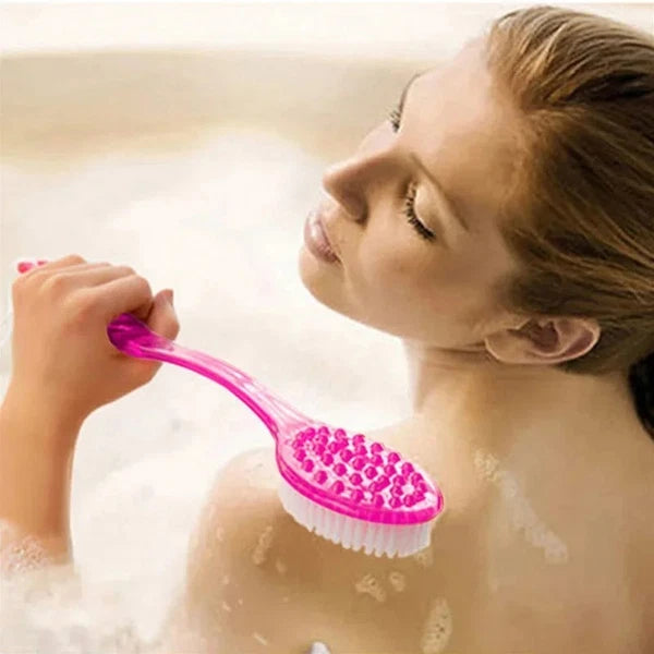 Long Handle Bath Body Brush, Soft Back Scrubber, Shower Exfoliating Skin Massage