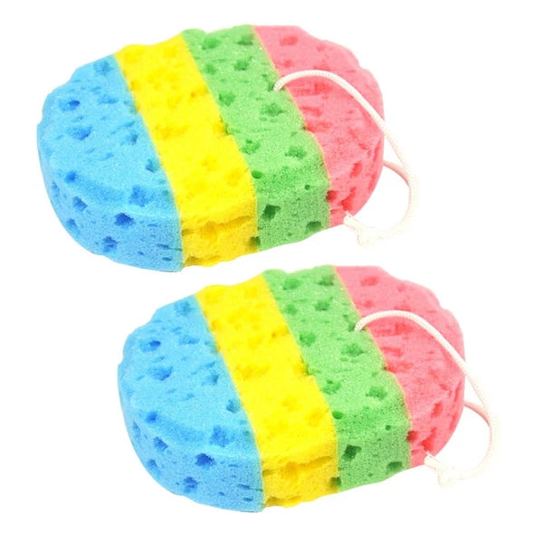 2 Pcs Bath Sponges Brushes Miss Efficient Exfoliating Shower Body Scrubbers