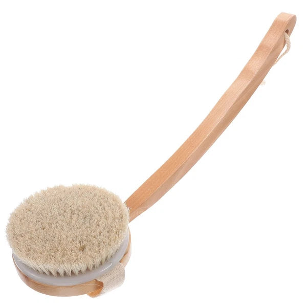 Bristle Bath Brush Body Scrubber Body Scrub Brush Long Handle Back Scrubber