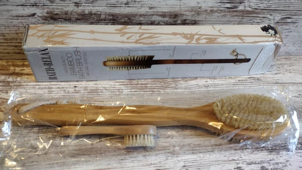 Bamboo Bath Brush Plus Small Face Brush