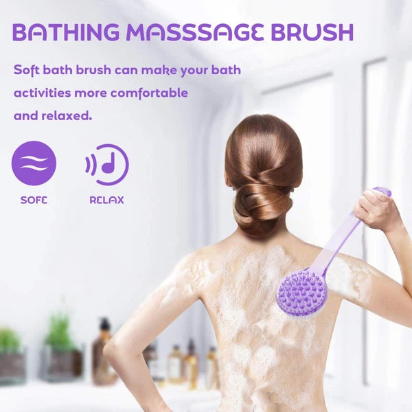 3 Pcs Bath Brush Scrubber for Body Multi-functional Exfoliating Shower Back