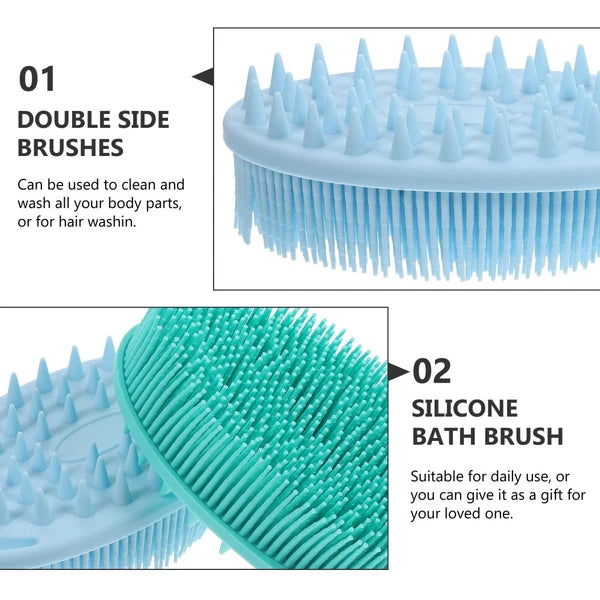 2 Pcs Bath Brush Body Scrub Multi-functional Exfoliating