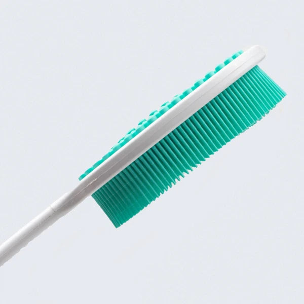 Bath Brush Scalp Massager Silicone Bristles Body Scrubber Washing Comb Bath Tool