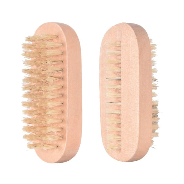 2pcs Wooden Shower Scrubber for Bathing Exfoliation