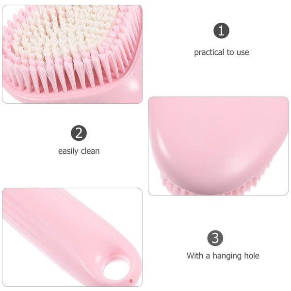 Back Exfoliating Brush Body Bath Brush Portable Back Scrubber Back Lotion