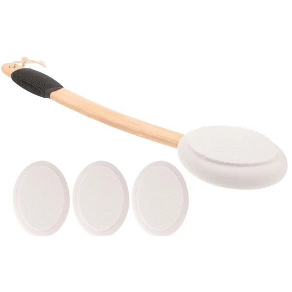 Back Applicator Anti-slip Bath Brush Set Elderly Baby Body Cream for Lotion