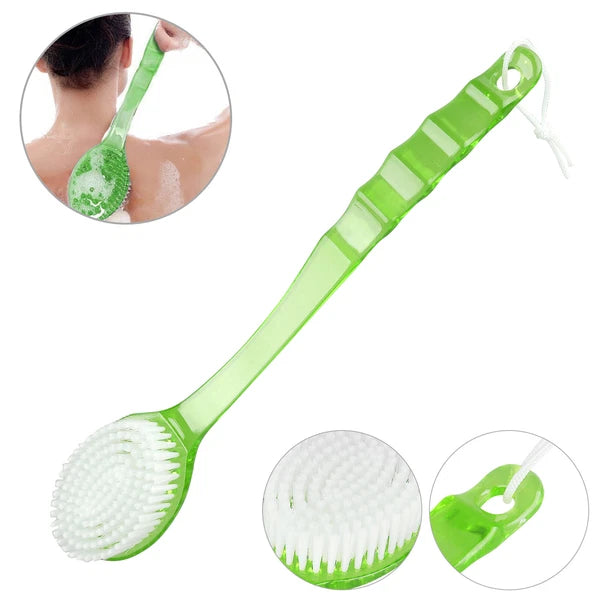 Body Back Bath Brush - for Shower with Long Handle, Back Washer Scrubber NEW