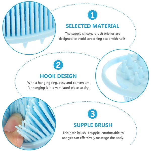 Bath Brush Baby Child Double-sided Silicone Cleaning Bathing Scrubber