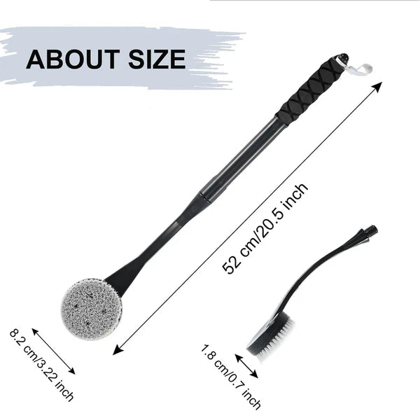 Back Scrubber for Shower,20.5" Bath Brush Long Handle for Deep Clean,Back Brush