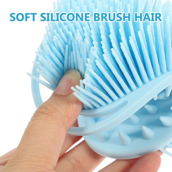 Bath Brush Baby Child Double-sided Silicone Cleaning Bathing Scrubber
