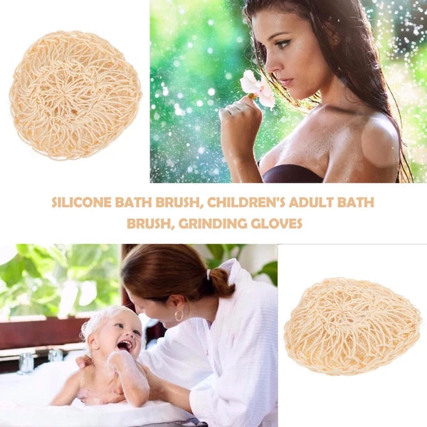 2 Pcs Sisal Bath Brush Mother Man Bathing Balls Scrubber for Body