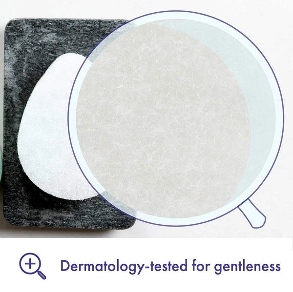1 Count Buf-Puf Regular Facial Sponge, Dermatologist Developed, Reusable, White