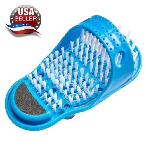 Foot Scrubber Brush Slipper Massage Wash Easy Cleaner Bath Shower Spa Scrub Feet
