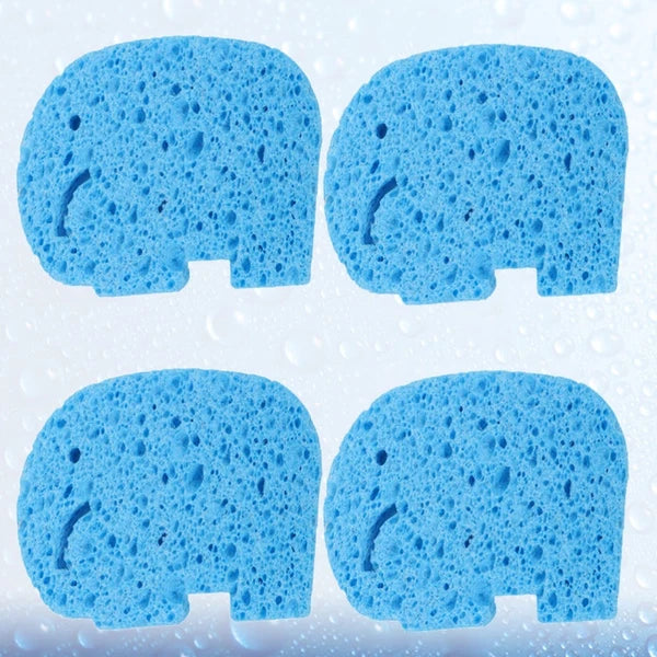4Pcs Baby Bath Sponge Bath Rub Shower Sponge Cartoon Bath Brush Bath Rubbing