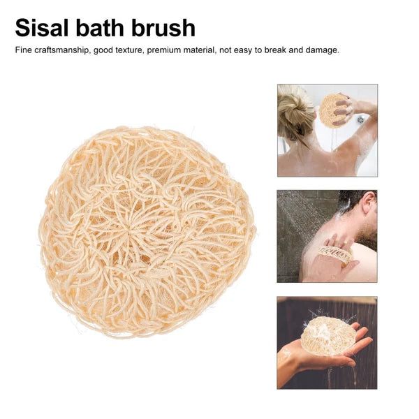2 Pcs Sisal Bath Brush Man Shower Accessories Bathing Balls Body Scrubber Dry