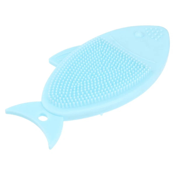 2 Pack Fish-shaped Bath Brush Child Shower Scrubber for Body Cleansing Baby