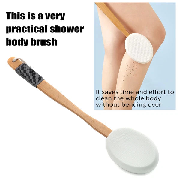 Long Handle Lotion Applicator / Bath Body Brush For Back Body Tanning Skin Cream
