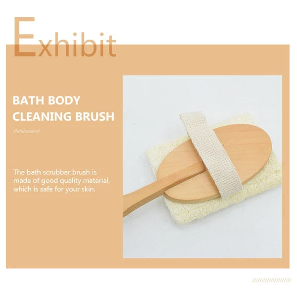 Bath Brush Exfoliating Loofah Sponge Comfortable Scrubber