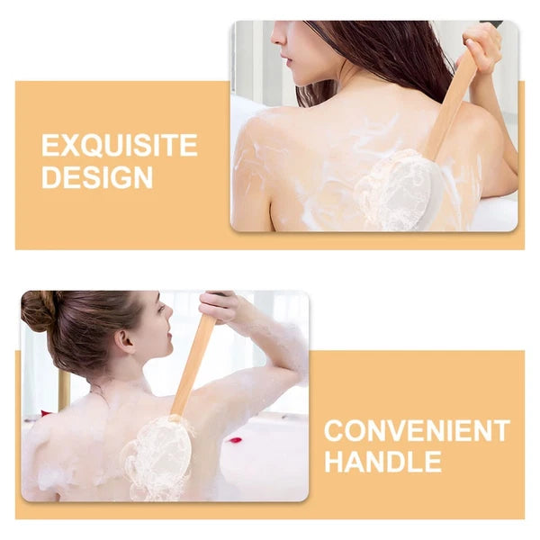 Back Applicator Anti-slip Bath Brush Set Elderly Baby Body Cream for Lotion