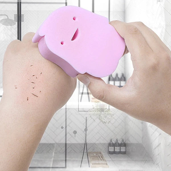 2 Pcs PVA Infant Shower Sponge Baby Bath Rubbing Scrubber Body Bath Brush